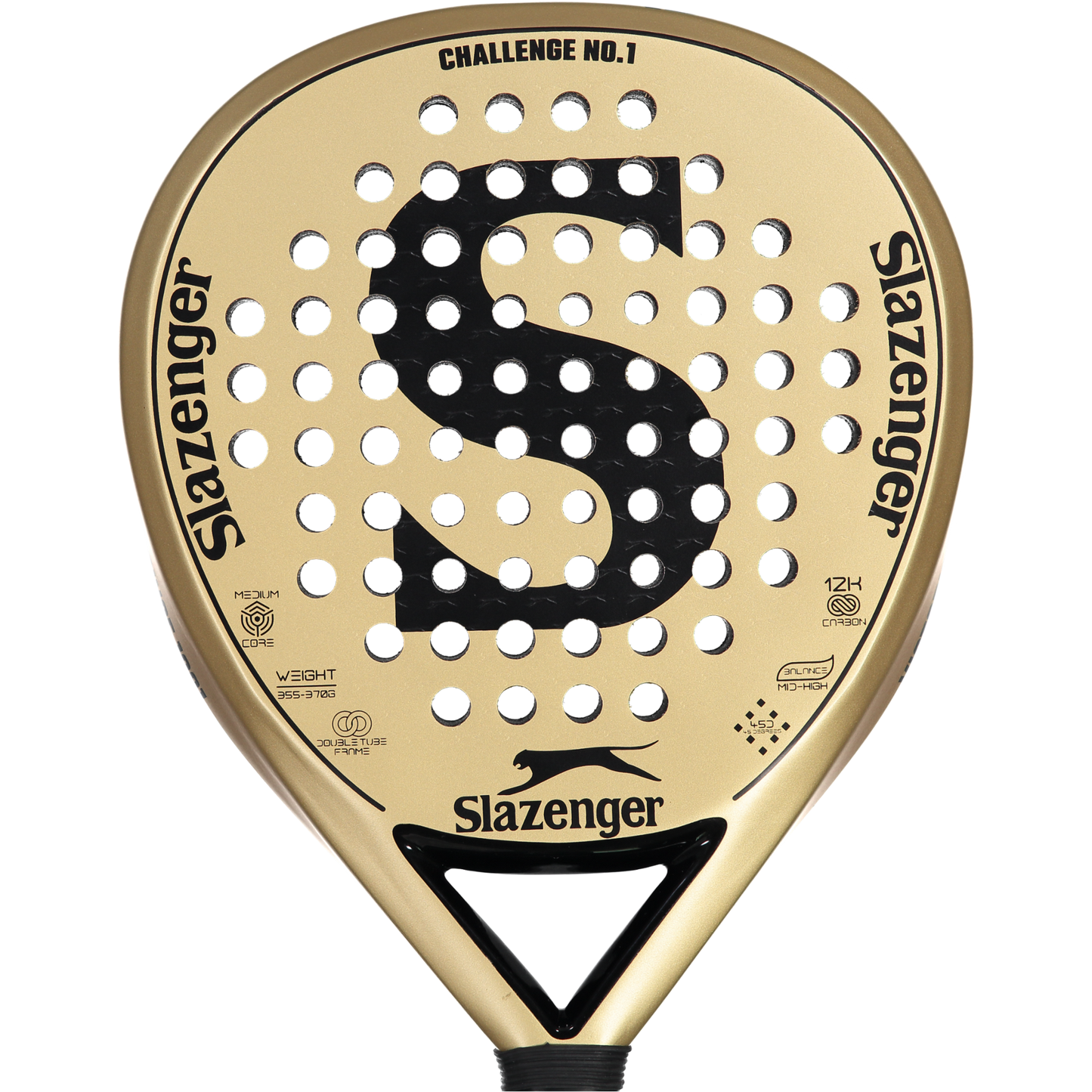 Slazenger Padel Challenge Padel Racket No.1 Hybrid 12K (Gold)