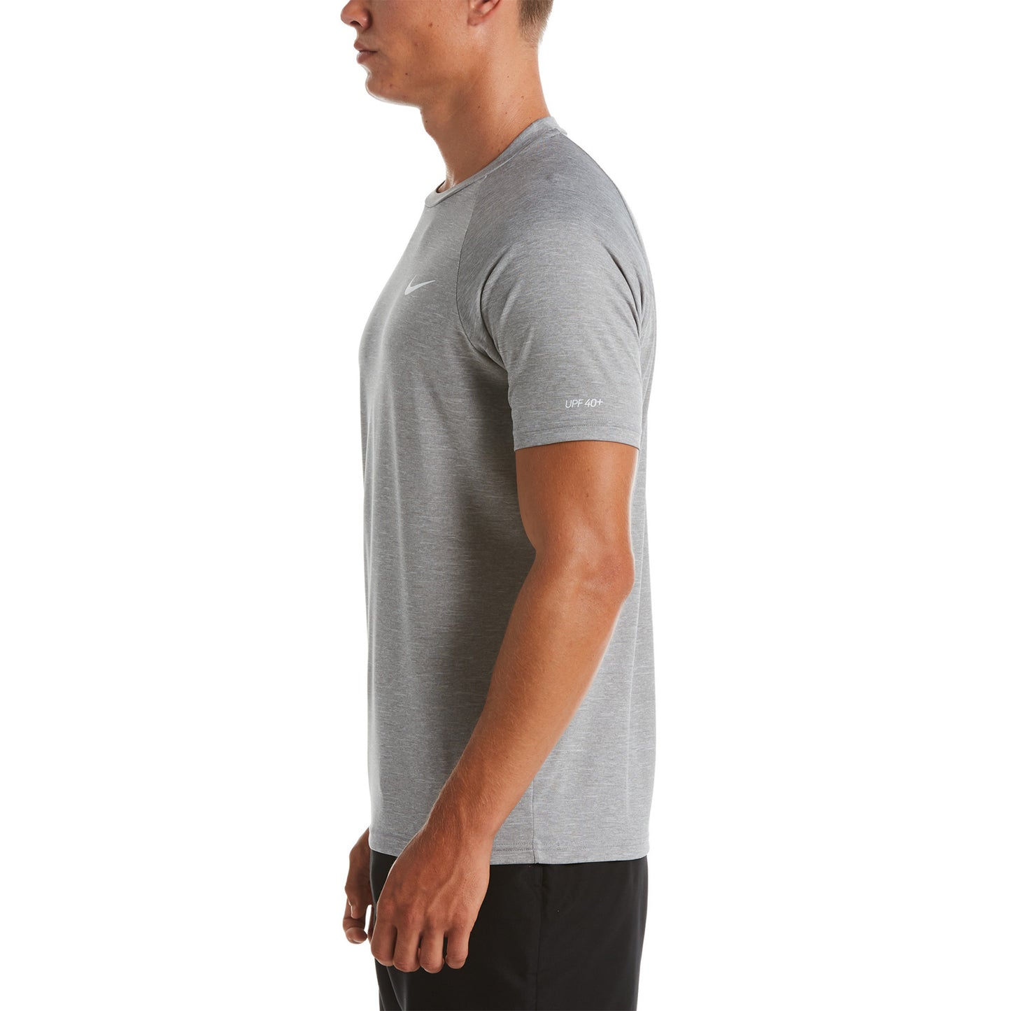 Nike Swim Men's Heather Short Sleeve Hydroguard Top