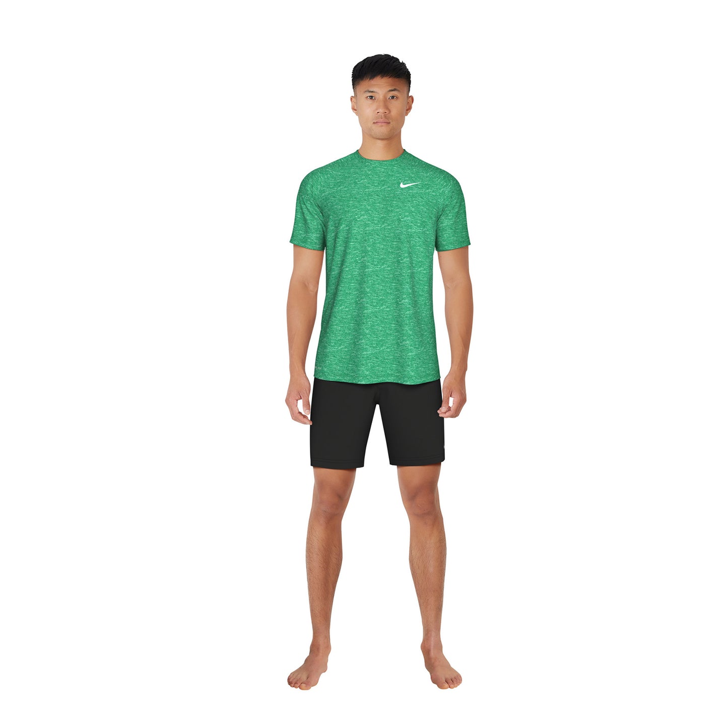 Nike Swim Men's Heather Short Sleeve Hydroguard Top