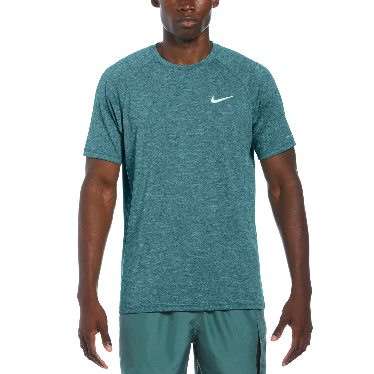 Nike Swim Men's Heather Short Sleeve Hydroguard Top