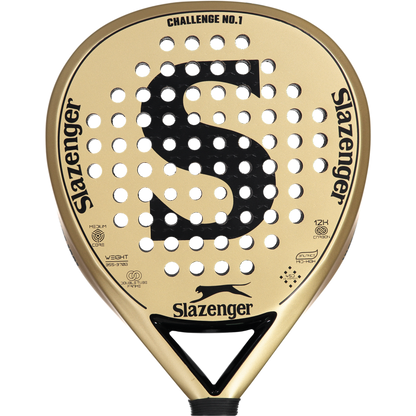 Slazenger Padel Challenge Padel Racket No.1 Hybrid 12K (Gold)