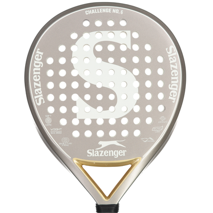 Slazenger Padel Challenge Padel Racket No.6 Round Graphite (Silver)