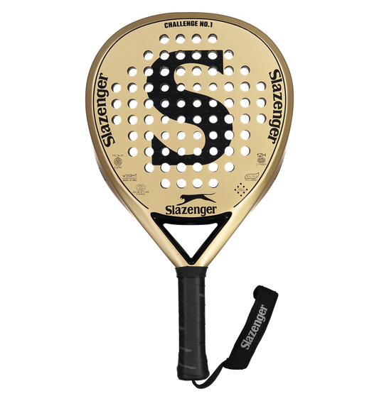 Slazenger Padel Challenge Padel Racket No.1 Hybrid 12K (Gold)