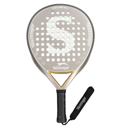Slazenger Padel Challenge Padel Racket No.6 Round Graphite (Silver)