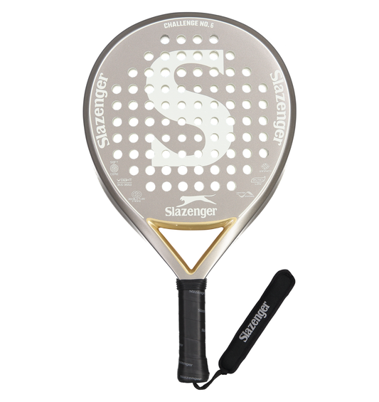 Slazenger Padel Challenge Padel Racket No.6 Round Graphite (Silver)