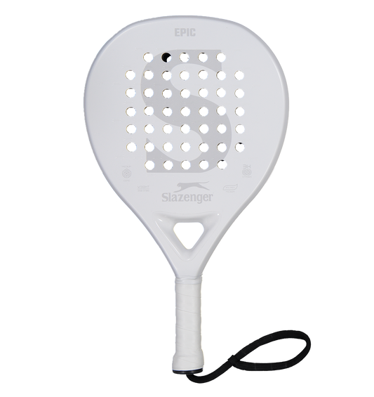 Slazenger Padel Panther Padel Racket Epic Round 3K (White)